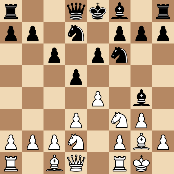 King's Indian Attack board position